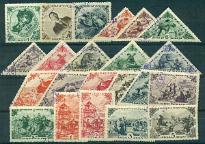 Тува 1936, 15-ти Летие Тувы, Охота, 22 марки (.)